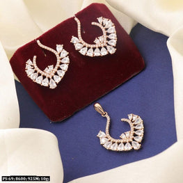 925 Silver Tulasi Women Pendant-sets PS-69 - P S Jewellery