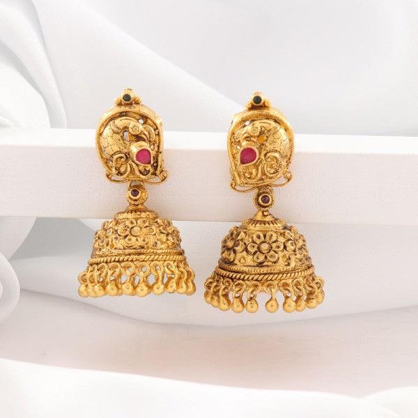 925 Silver Vanathi Women Jhumkas JHK-161 with intricate design and 29g weight