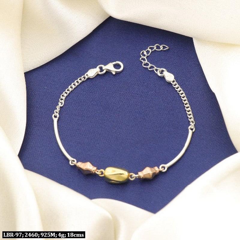925 Silver Gunjika Women Bracelet LBR-97 - P S Jewellery