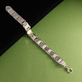 925 Silver Bankebihari Men Bracelet MB-124 - P S Jewellery