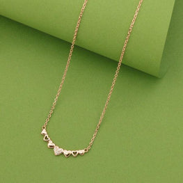 925 Silver Heart Women Necklace NK-160 - P S Jewellery