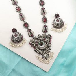 925 Silver Nirupama Women Necklace NK-185 - P S Jewellery