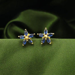 925 Silver Flower Women Studs STD-192 - P S Jewellery