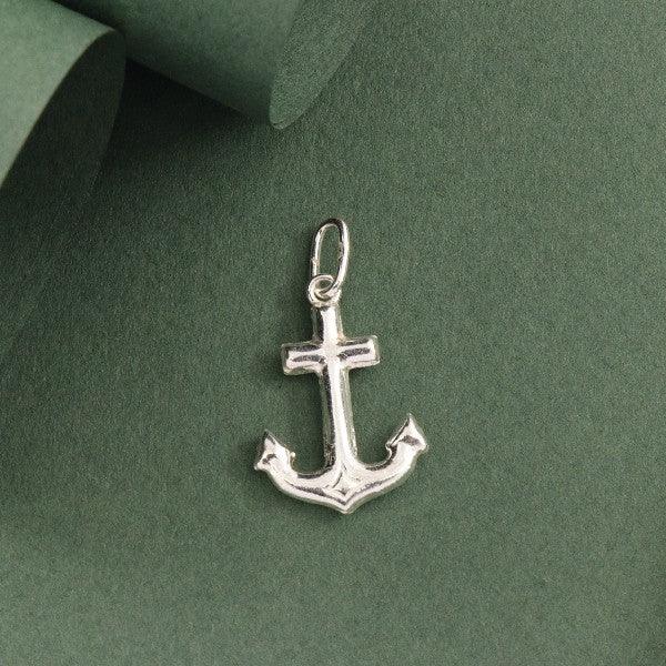 925 silver anchor pendant MP-67, men’s jewelry, 2g weight, high-purity 925 sterling silver.