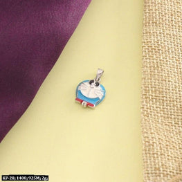925 Silver Doraemon Kids Pendant KP-28 - P S Jewellery