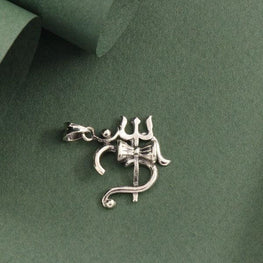 925 Silver Trishul God Pendant GP-168 - P S Jewellery