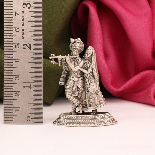 925 Silver 3D Radha Krishna Articles Idols AI-562 - P S Jewellery