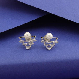 925 Silver Pearl Women Studs STD-212 - P S Jewellery