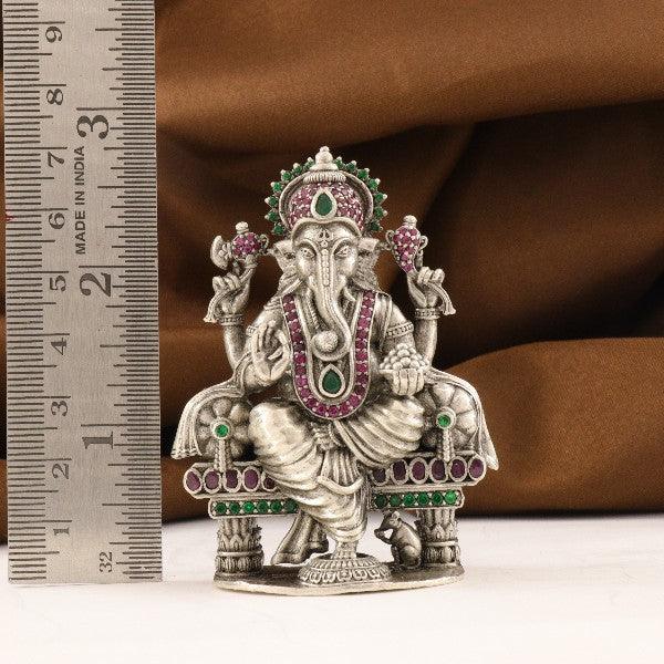 925 Silver 3D Ganesha Articles Idols AI-1020 - P S Jewellery