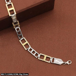 925 Silver Devadutt Men Bracelet MB-77 - P S Jewellery
